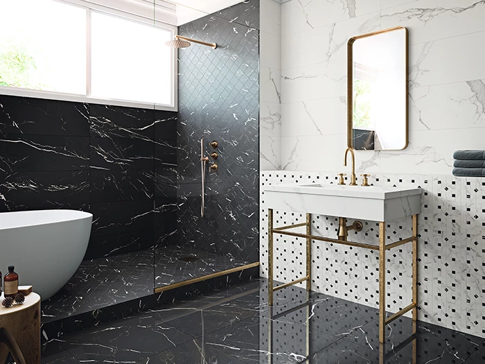Wandtegel Grespania Marmorea Estatuario Brillo 30x60x1 | 297-748 | Jan Groen Tegels