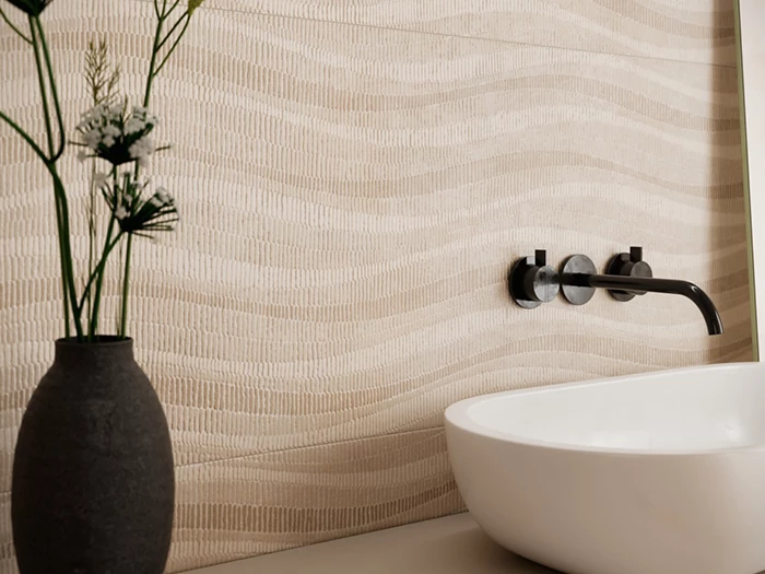 Wandtegel Beige  45x120x0,8 | 834-292 | Jan Groen Tegels