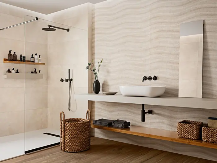 Badkamer modern geometrisch