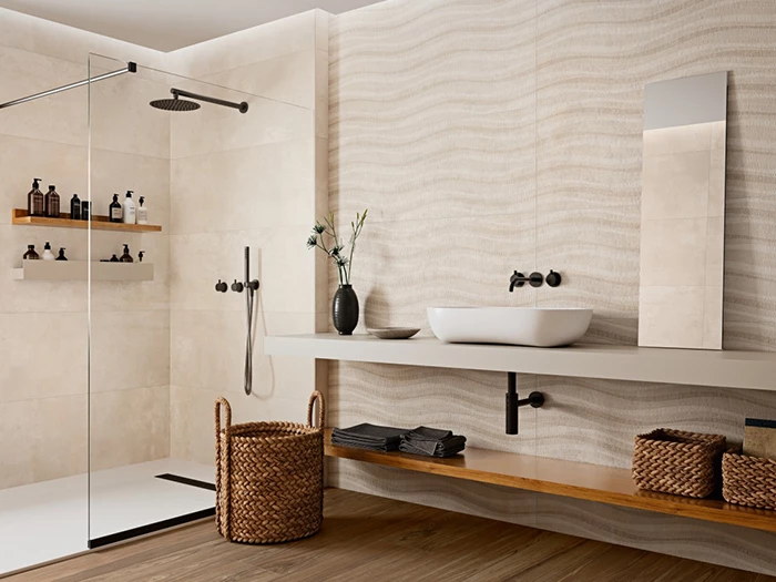 Wandtegel Beige  45x120x0,8 | 834-292 | Jan Groen Tegels