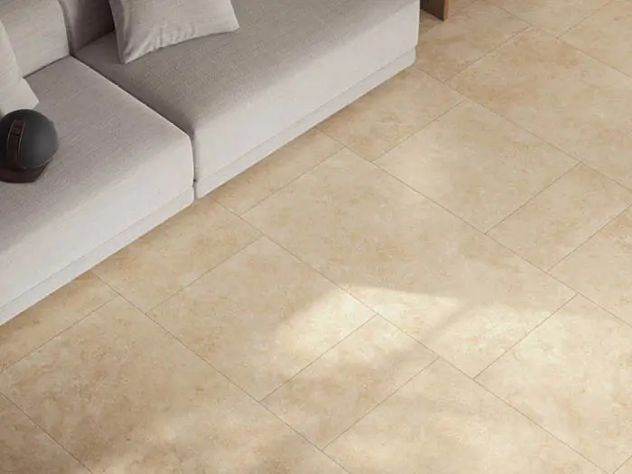 Vloertegel Ermes Travertino Beige Ret 60 x 60 | 208-095 | Jan Groen Tegels
