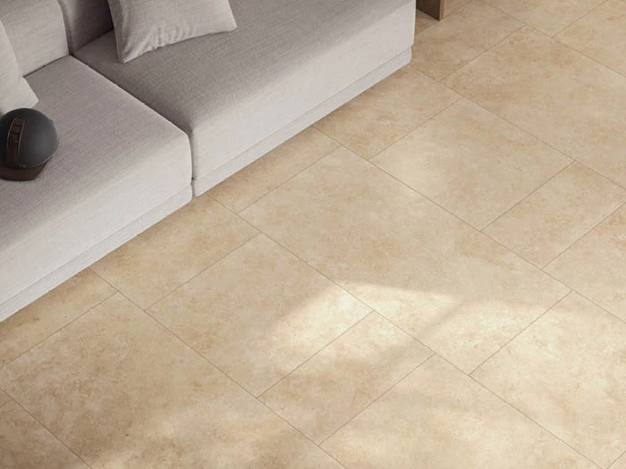 Vloertegel Travertino Beige Ret 60x60 | 208-095 | Jan Groen Tegels