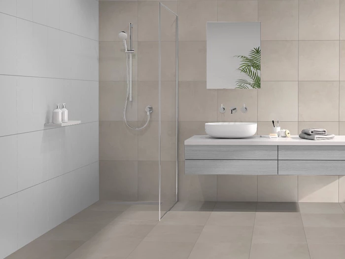 Vloertegel Motto By Mosa T1B03A Form Beige 44,7x44,7x1 | 996-376 | Jan Groen Tegels