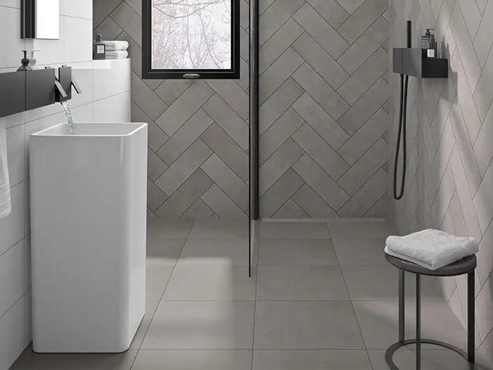 Vloertegel Motto By Mosa T1B02A Form Grey 59,7 x 59,7 | 764-365 | Jan Groen Tegels