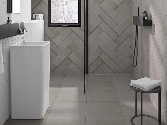 Vloertegel Motto By Mosa T1B02A Form Grey 59,7x59,7x1 | 764-365 | Jan Groen Tegels