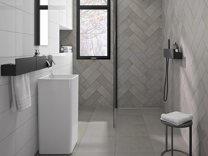 Vloertegel Motto By Mosa T1B02A Form Grey 44,7x44,7x1 | 458-933 | Jan Groen Tegels