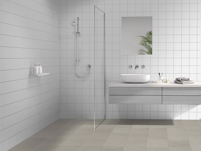 Vloertegel Motto By Mosa T1B01A Form Light Grey 29,7x29,7x1 | 544-646 | Jan Groen Tegels