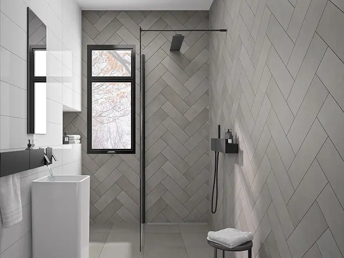 Vloertegel Motto By Mosa T1B02A Form Grey 14,7 x 44,7 | 209-104 | Jan Groen Tegels