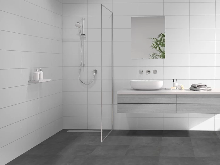 Vloertegel Motto By Mosa T1B05A Form Dark Grey 44,7x44,7x1 | 876-164 | Jan Groen Tegels