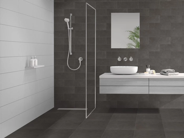 Vloertegel Motto By Mosa T1D04A Grain Dark Grey 14,7x44,7x1 | 981-692 | Jan Groen Tegels