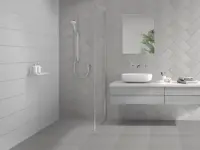 Vloertegel Motto By Mosa T1D01A Grain Light Grey 14,7 x 44,7 | 671-504 | Jan Groen Tegels