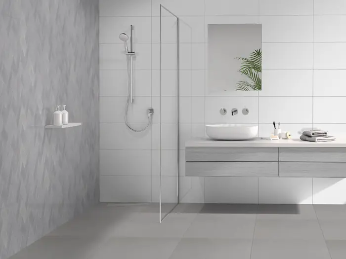 Vloertegel Motto By Mosa T1D01A Grain Light Grey 59,7 x 59,7 | 944-544 | Jan Groen Tegels