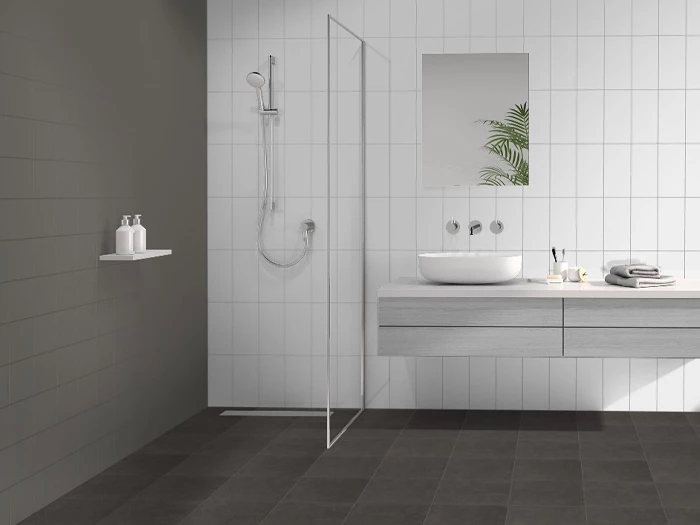 Vloertegel Motto By Mosa T1D04A Grain Dark Grey 29,7x29,7x1 | 209-579 | Jan Groen Tegels