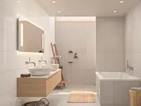 Wandtegel Motto By Mosa T2A01 Lake White Glans 29,7 x 59,7 | 169-341 | Jan Groen Tegels