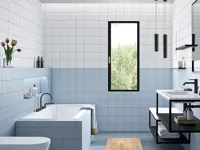 Wandtegel Motto By Mosa T2A53 Lake Blue Mat 14,7 x 14,7 | 920-447 | Jan Groen Tegels