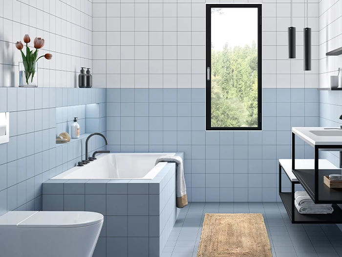 Wandtegel Motto By Mosa T2A50 Lake White Mat 14,7x14,7x0,56 | 371-464 | Jan Groen Tegels