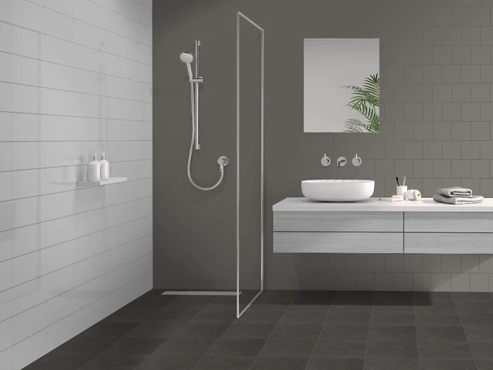 Wandtegel Motto By Mosa T2A57 Lake Dark Grey Mat 14,7x14,7x0,56 | 561-313 | Jan Groen Tegels