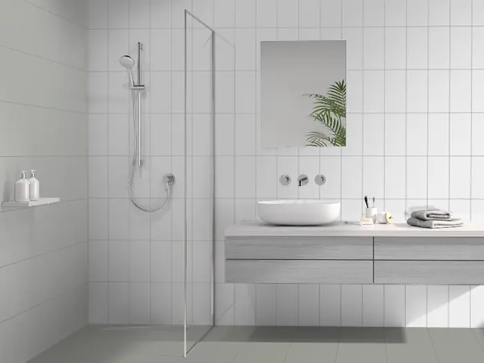 Wandtegel Motto By Mosa T2A01 Lake White Glans 14,7 x 29,7 | 441-381 | Jan Groen Tegels