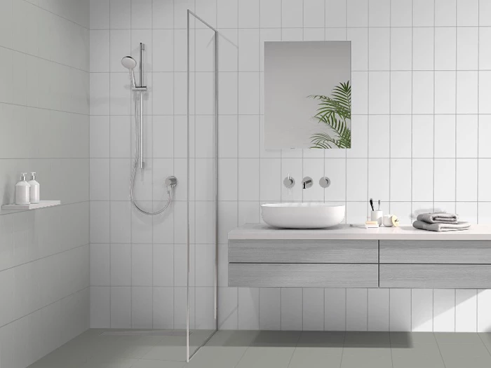 Wandtegel Motto By Mosa T2A01 Lake White Glans 14,7x29,7x0,7 | 441-381 | Jan Groen Tegels