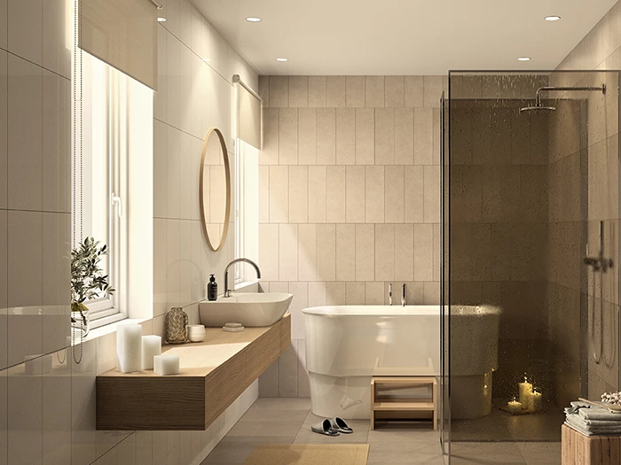 Wandtegel Motto By Mosa T2A01 Lake White Glans 22,2x44,7x0,83 | 866-678 | Jan Groen Tegels