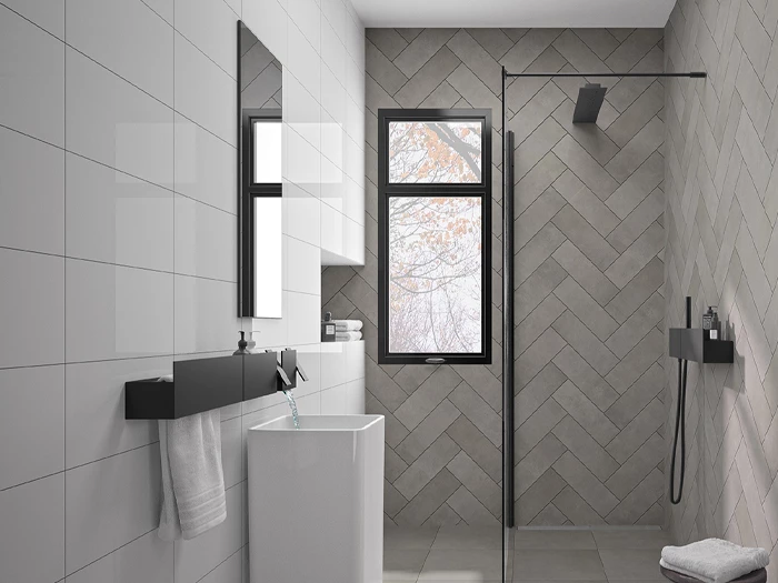 Wandtegel Motto By Mosa T2A01 Lake White Glans 22,2x44,7x0,83 | 866-678 | Jan Groen Tegels