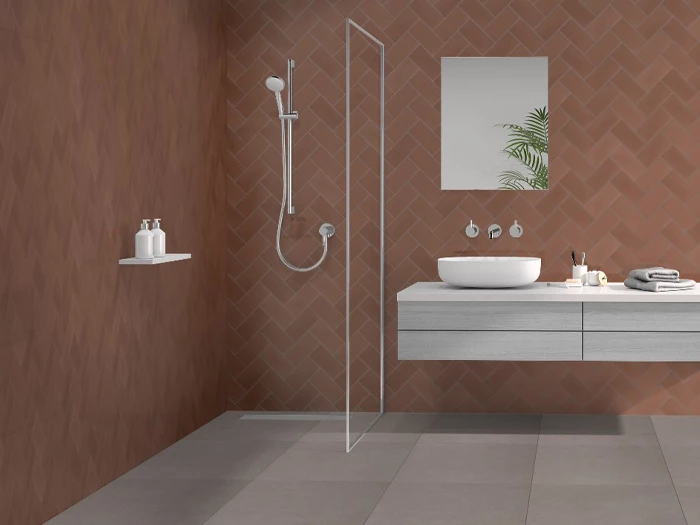 Wandtegel Motto By Mosa T2A09C Tide Brown Glans 9,7x19,7x0,63 | 141-318 | Jan Groen Tegels