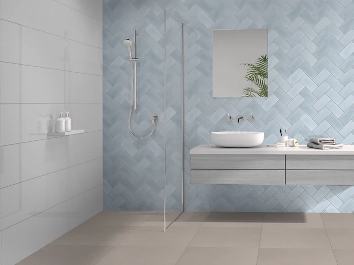 Wandtegel Motto By Mosa T2A06C Tide Blue Glans 9,7x19,7x0,63 | 200-851 | Jan Groen Tegels