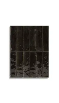 Vloertegel Piet Boon Glaze Tile Black 6 x 24 | 622-890 | Jan Groen Tegels