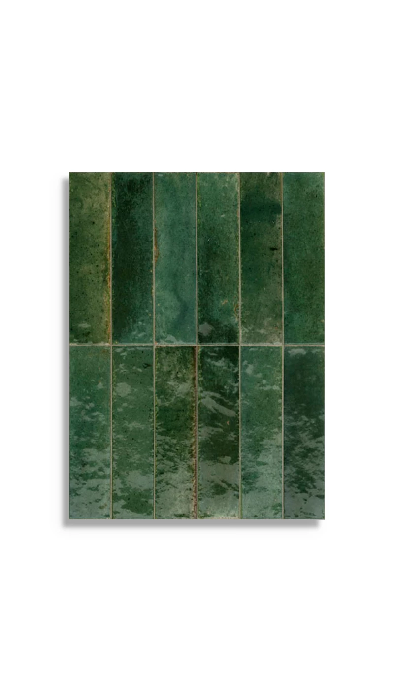 Vloertegel Piet Boon Glaze Tile Green 6x24x1 | 700-407 | Jan Groen Tegels