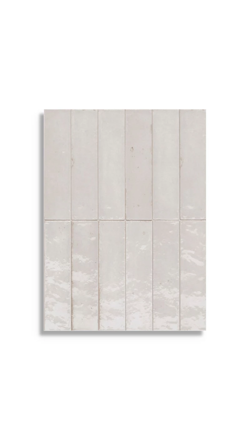 Vloertegel Piet Boon Glaze Tile White 6x24x1 | 542-721 | Jan Groen Tegels
