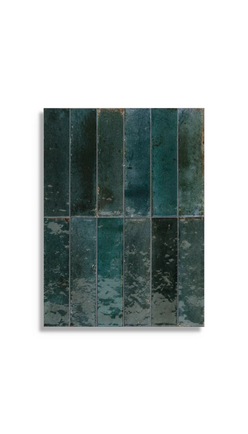 Vloertegel Piet Boon Glaze Tile Blue 6x24x1 | 650-054 | Jan Groen Tegels