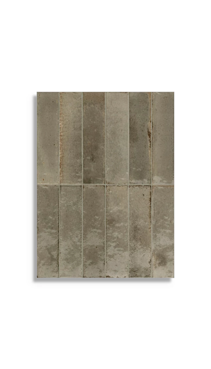 Vloertegel Piet Boon Glaze Tile Greige 6x24x1 | 274-916 | Jan Groen Tegels