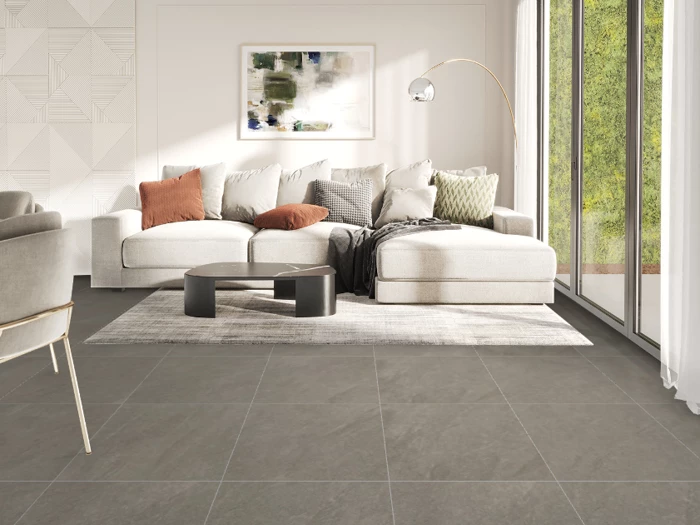 Vloertegel Motto by Mosa Shore Dark Warm Grey 59,7x59,7x1 | 984-159 | Jan Groen Tegels