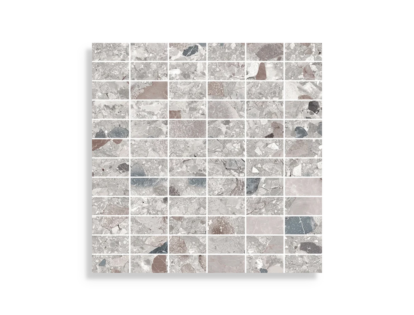 Mozaiek vtwonen Composite Grey Brow Mozaiek (2,4 x 4,8) 30 x 30