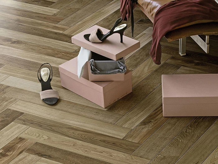 Vloertegel Marazzi Treverkfusion Brown 10x70x0,9 | 141-739 | Jan Groen Tegels