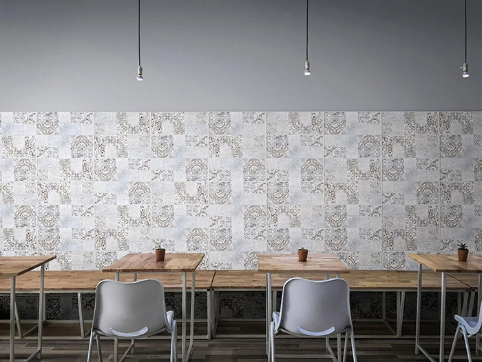 Wandtegel Marazzi Appeal Decoro Tale White 20x50x0,85 | 440-083 | Jan Groen Tegels