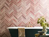 wandtegel Roze 6 x 24 | 424-594 | Jan Groen Tegels