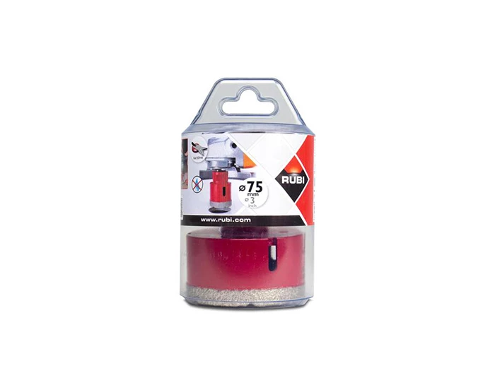 Tegelgereedschap Rubi Diamantboor Droog Ø 75 Mm | 607-390 | Jan Groen Tegels