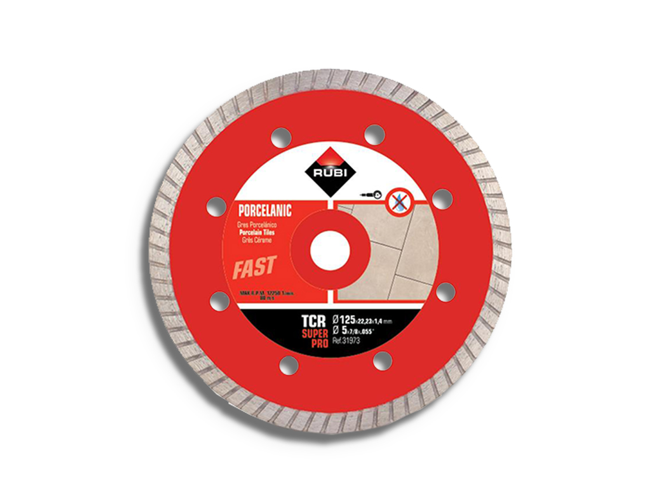 Tegelgereedschap Rubi Tcr 125 Superpro Turbo
