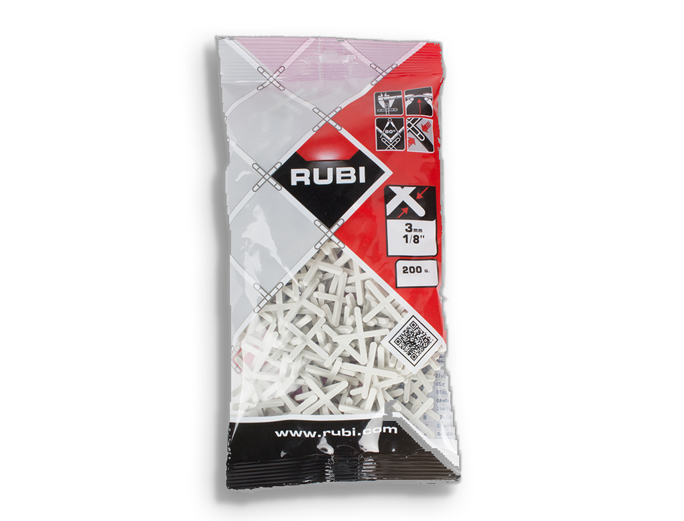 Tegelgereedschap Rubi Tegelvoegkruisjes 3 Mm 200 stuks