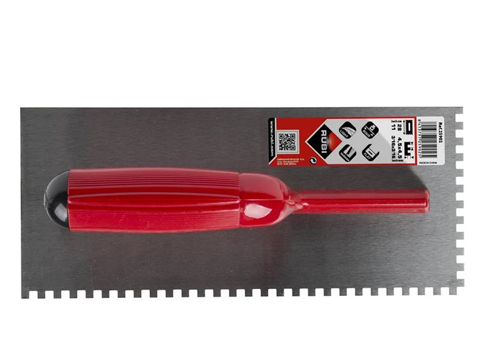 Tegelgereedschap Rubi Lijmspaan Staal 28 Cm Mpa  4,5x4,5 | 298-543 | Jan Groen Tegels