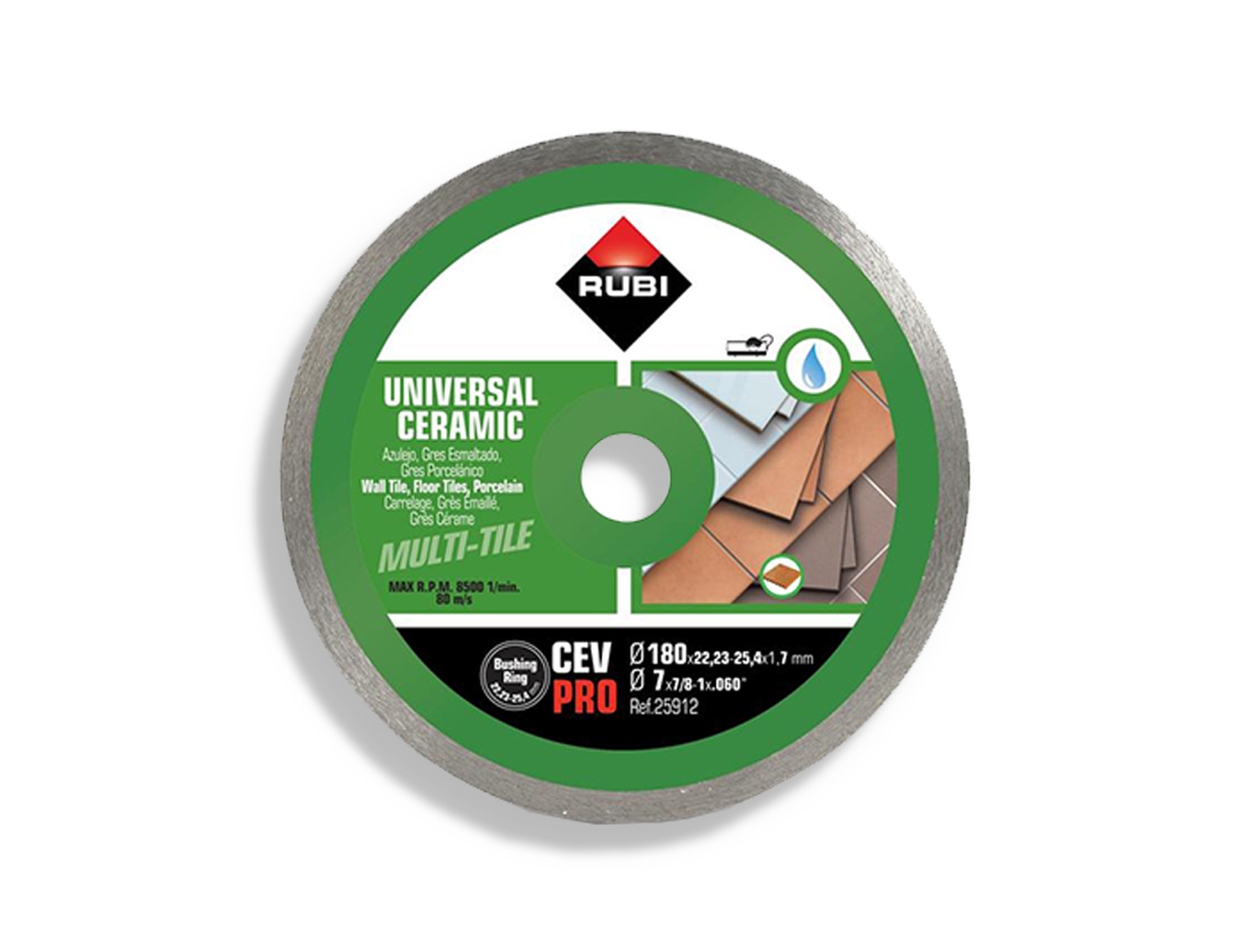 Tegelgereedschap Rubi Cev 180 Pro Zaagblad