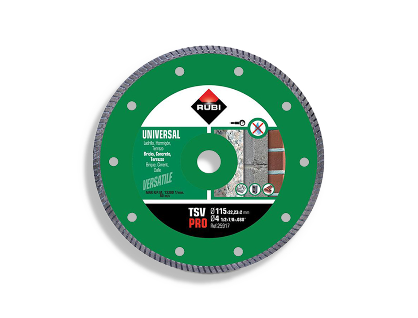 Tegelgereedschap Rubi Tsv 115 Pro Turbo