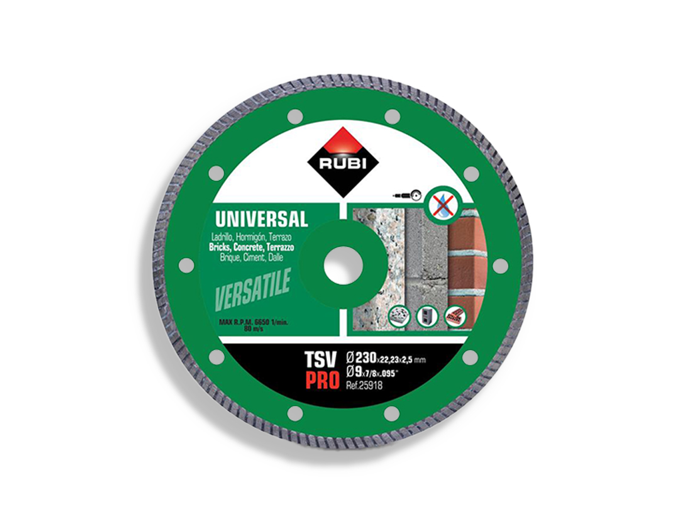 Tegelgereedschap Rubi Tsv 230 Pro Turbo