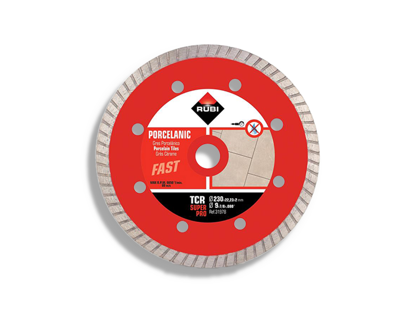 Tegelgereedschap Rubi Tcr 230 Superpro Turbo