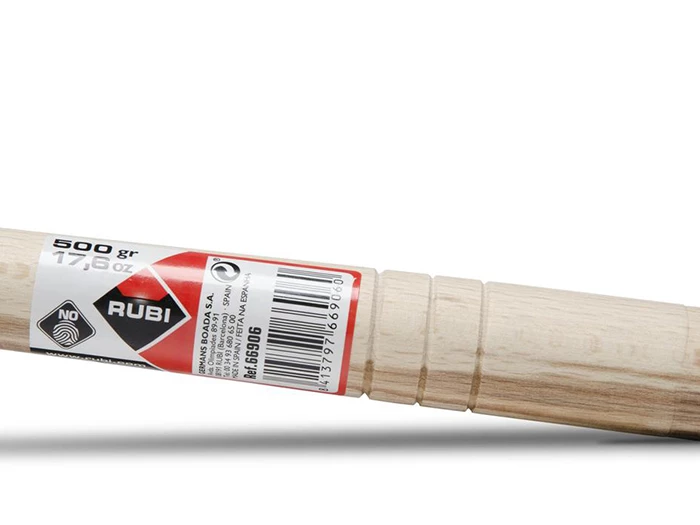 Tegelgereedschap Rubi Rubber hamer wit 500 gr rond | 643-373 | Jan Groen Tegels