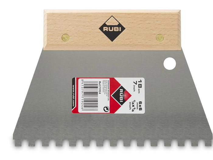 Tegelgereedschap Rubi Eenv Lijmspn 18Cm 6x6Mm Ht Grp | 667-524 | Jan Groen Tegels