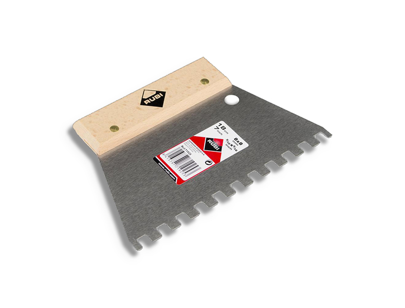 Tegelgereedschap Rubi Eenv Lijmspaan 18Cm 8x8Mm Ht Grp