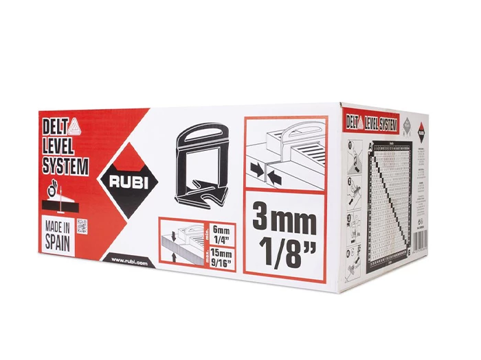Tegelgereedschap Rubi Delta clip 3mm 6-15mm 2400st | 509-318 | Jan Groen Tegels