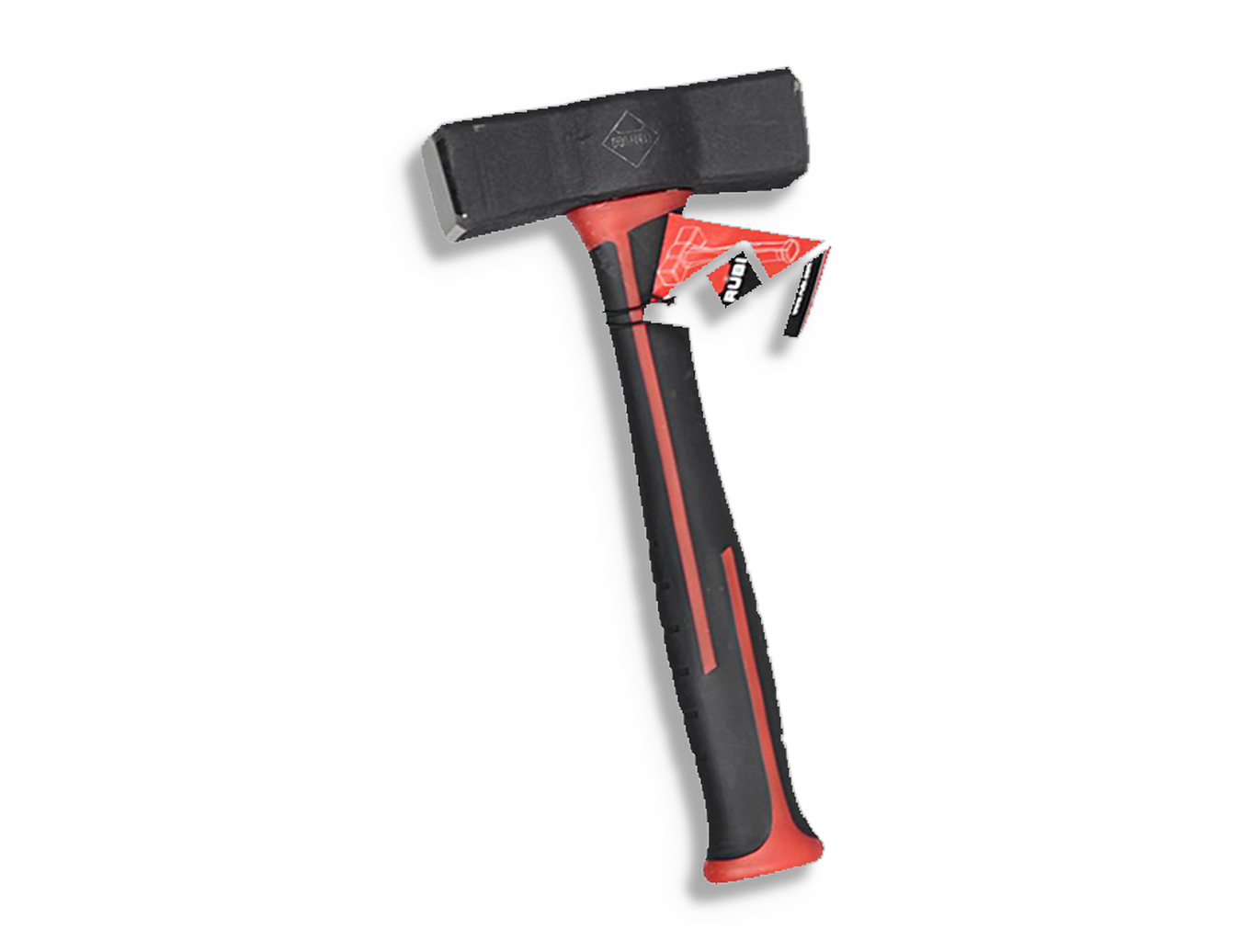 Tegelgereedschap Rubi Hamer Softgrip Handvat 700 Gr